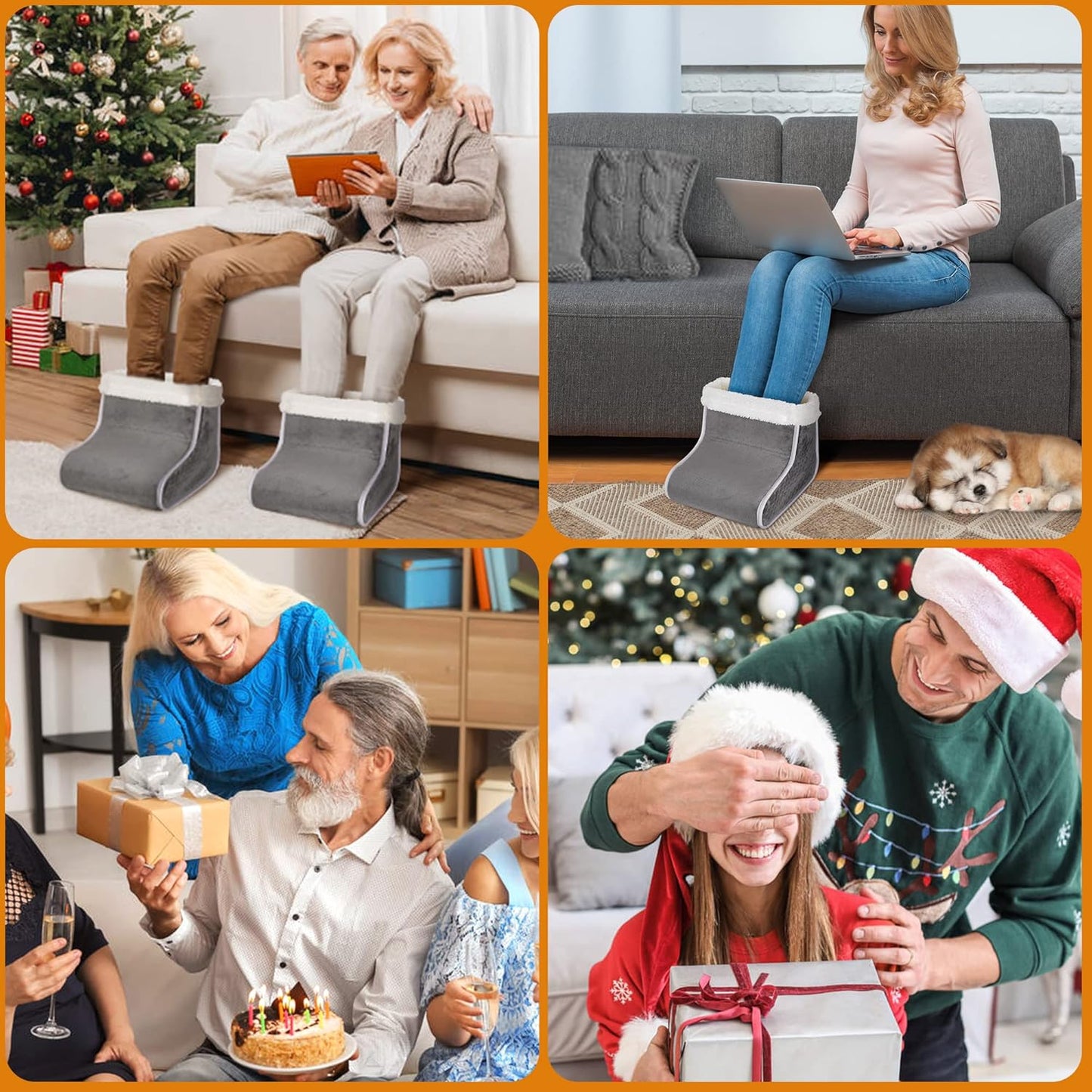 Electric Foot Warmer for Cold Feet – 6 Heat Settings