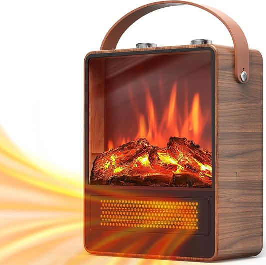 Electric Fireplace Heater 1500W/750W with 3D LED Flame